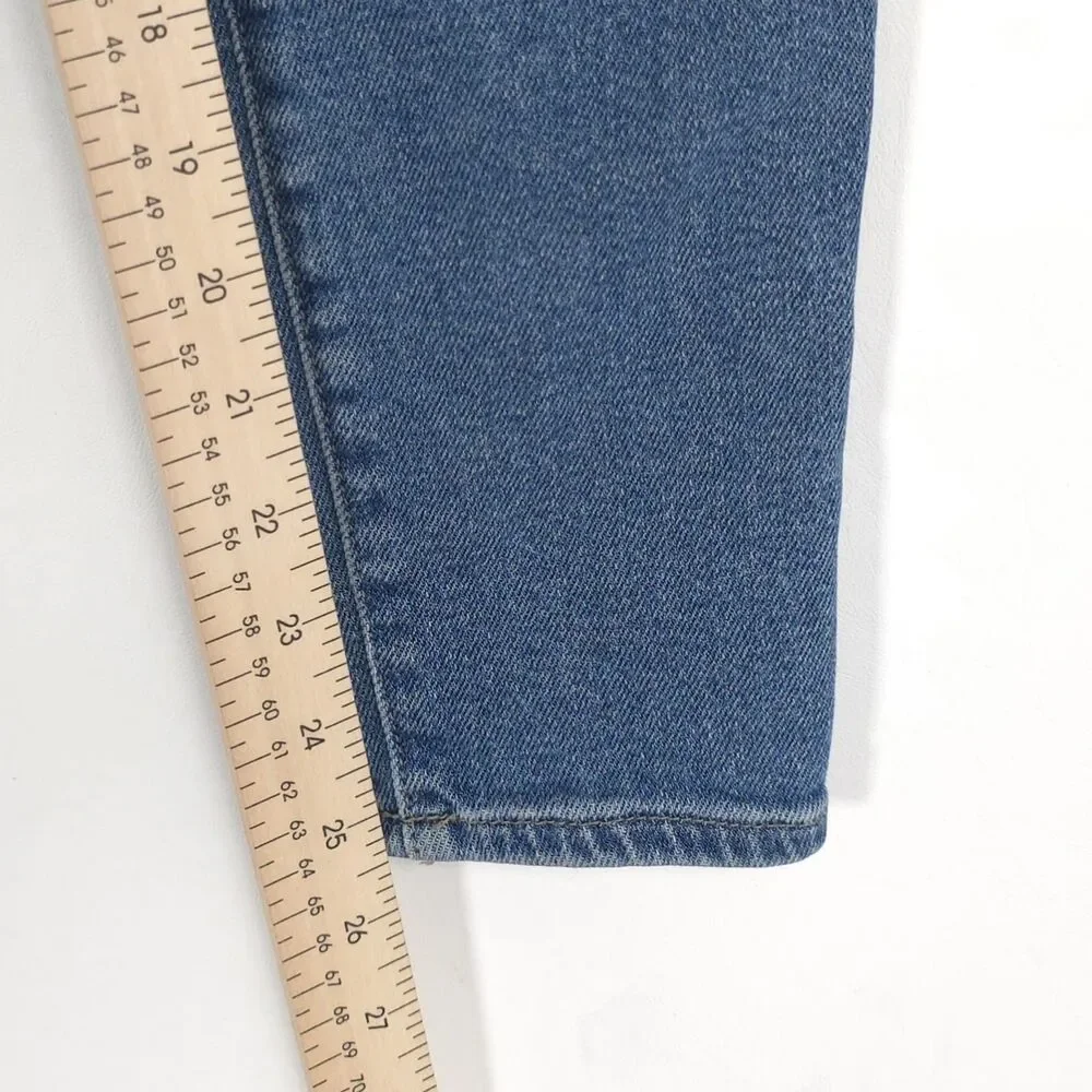 GOOD‎ AMERICAN Good Curve Skinny Jeans Blue Size 6/28 Stretch Denim GCSKC127T - Picture 7 of 13